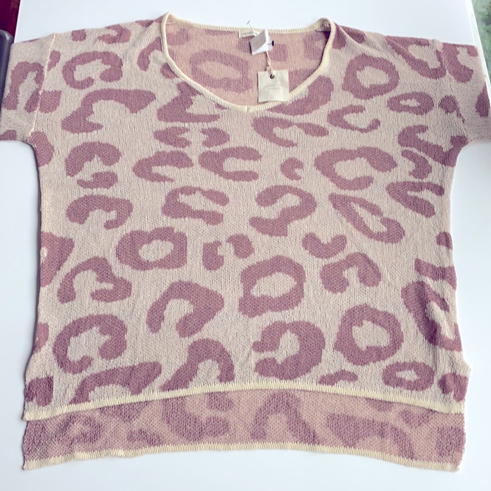 On The Mauve Leopard Sweater